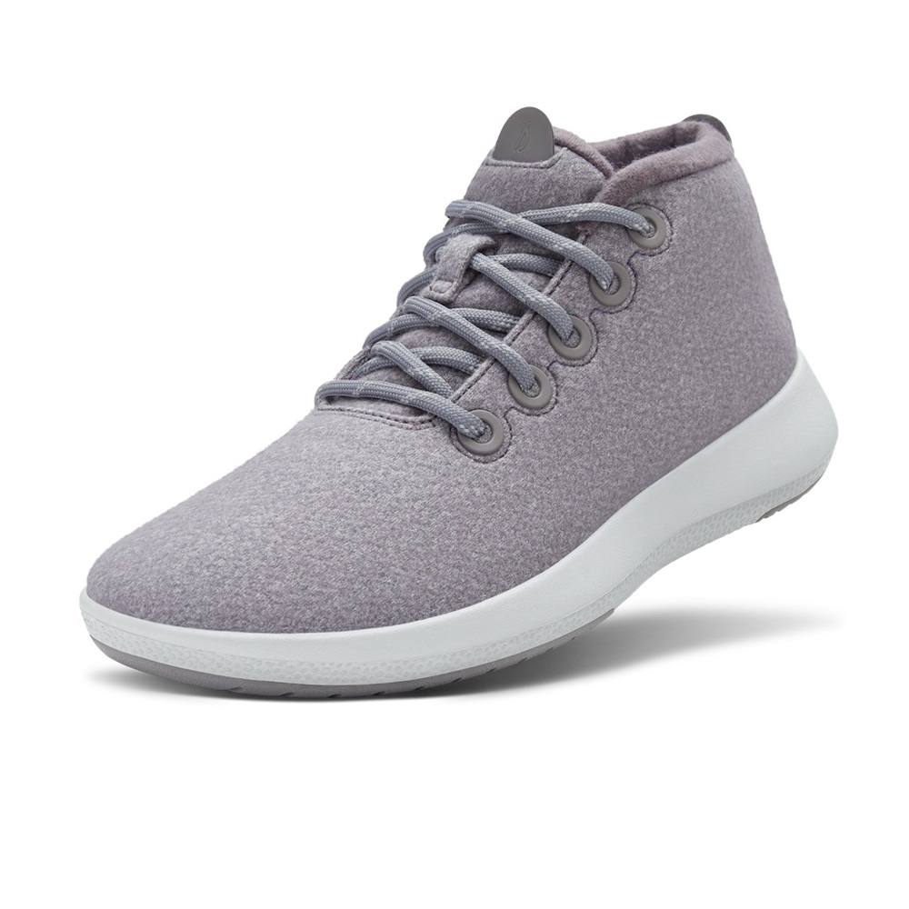 Allbirds Wool Runner-up Mizzles - Medium Gray / Light Gray sole - size 8